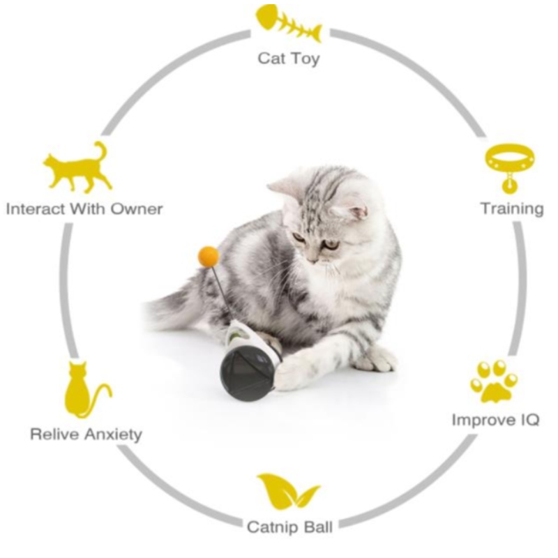 2021 Ny Cat Toy Chaser Balanced Cat Chasing Toy Interactive Kitten Swing Toy