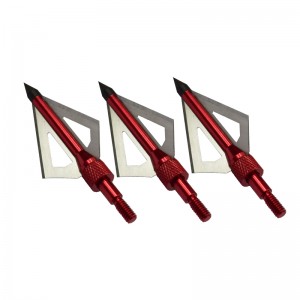 Nika bågskytte 15B005 100/125 Korn Rostfritt stål Broadhead för bågskytte Båge Jakt 3 Blad Broadhead