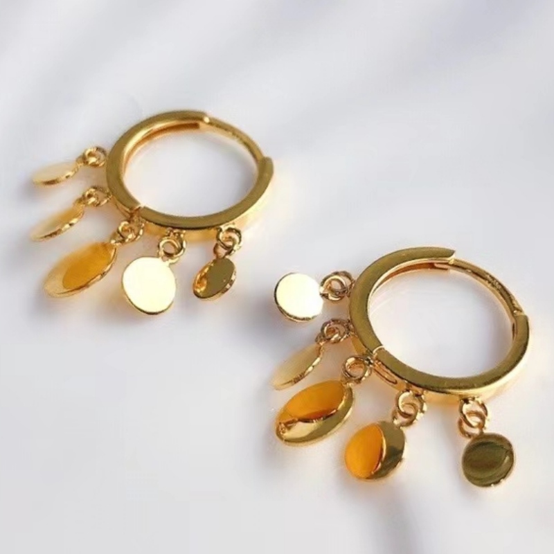 Tuochen smycken fabrik Ny design 18K gul/ROSE GOLD EARRING SET GIFT FÖR KVINNOR