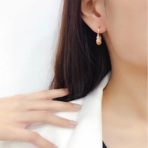 Tuochen smycken fabrik Ny design 18K gul/ROSE GOLD EARRING SET GIFT FÖR KVINNOR