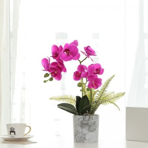 Hot Selling Red Poted Artificial Orchid med hög kvalitet