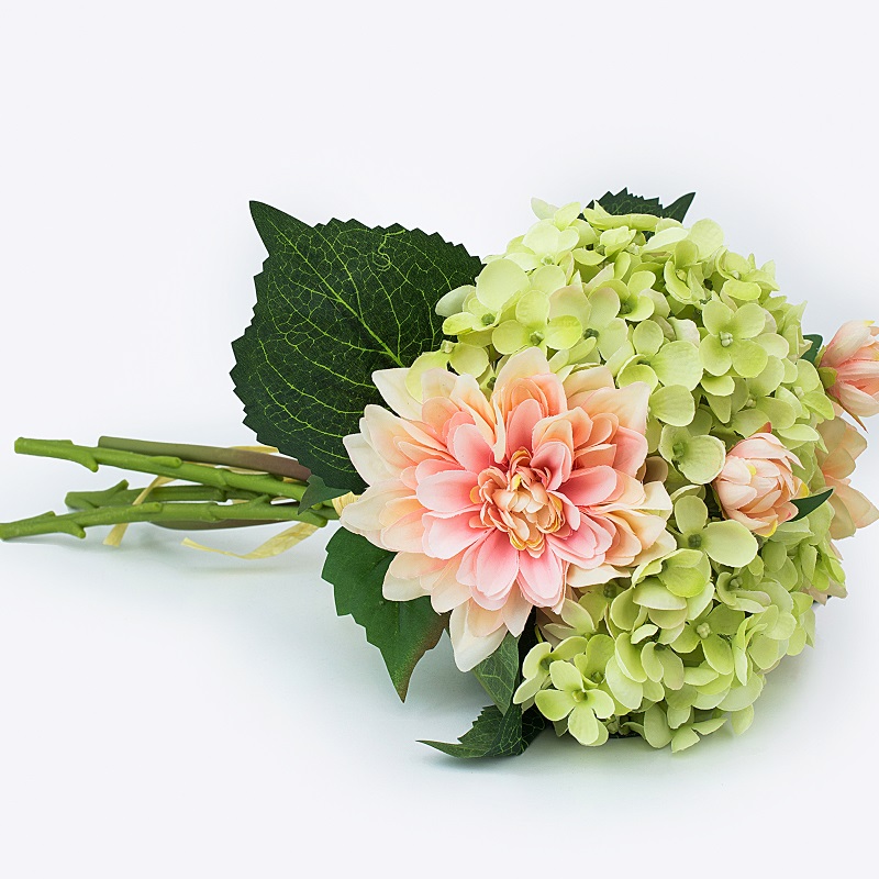 varm försäljning vacker romantisk bröllopsbord dekoration brudbukett konstgjord silke blomma