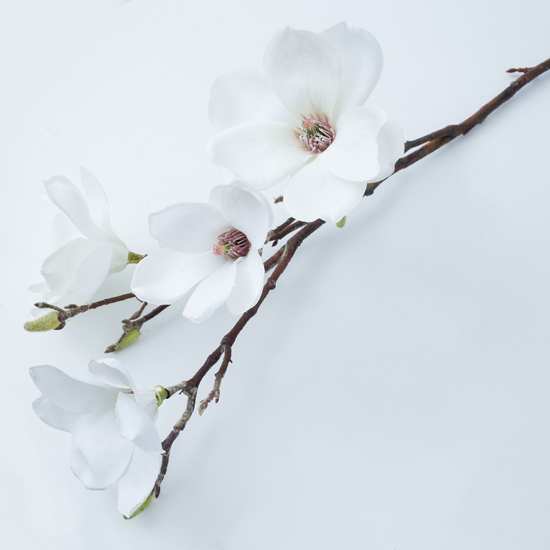 Factory Direct Supply Single Long Branch Magnolia Flower Artificiell blomma för att sälja