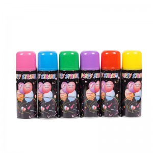 Bionedbrytbar Färgrik Spray Silly String För Bröllopsfestfestival Firande