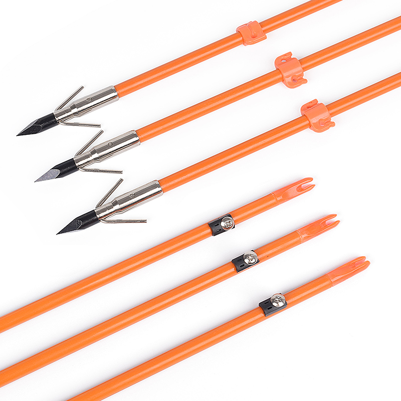 110021-05 ELONG Utomhus OD8mm 32INCH Flasfiberaxel Bowfishing Arrow Bågskytte Fiskeutrustning