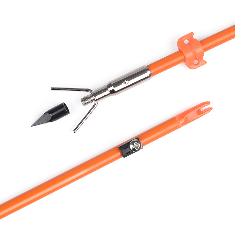 110021-05 ELONG Utomhus OD8mm 32INCH Flasfiberaxel Bowfishing Arrow Bågskytte Fiskeutrustning