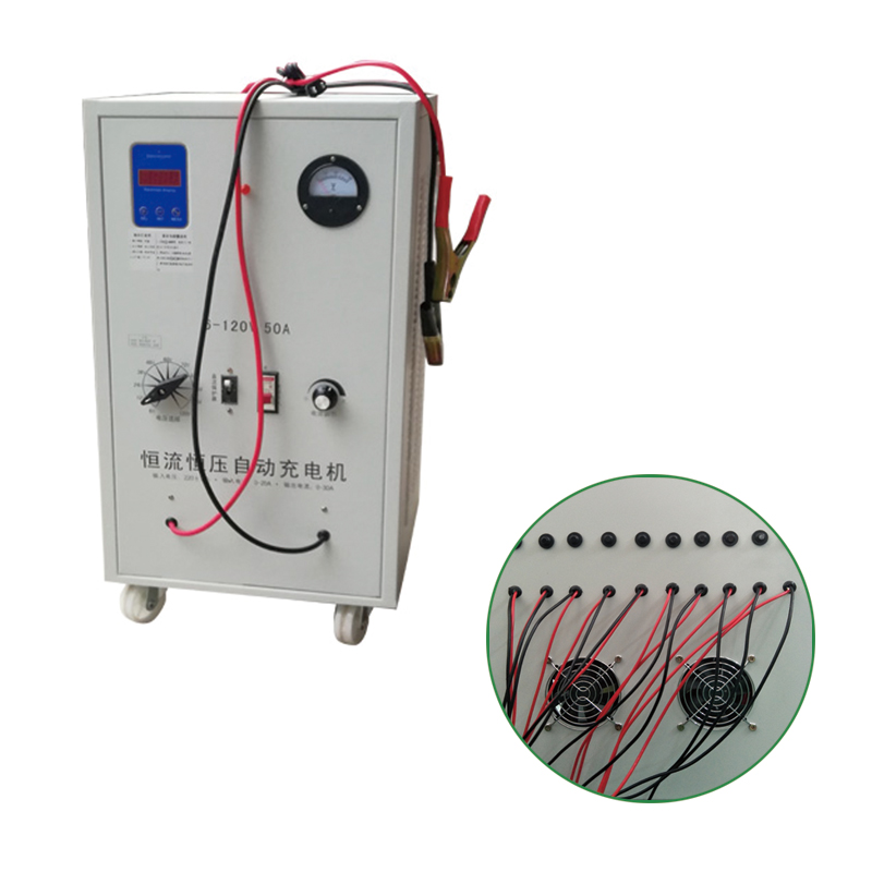 Hög aktuell optimerad Smart Batteriladdare, 6V12V24v36v48v60v72v96v120v 50 Amp Konstantström Konstant spänning Batteriladdare, för bilverkstäder