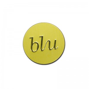 Golden Etched Aluminium Perfume Bottle Label