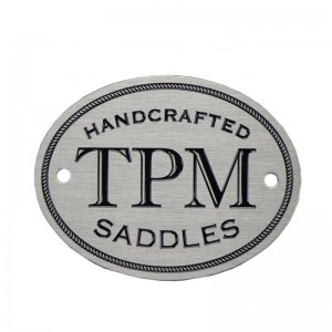 Yongfu hårdvara anpassad mässing Blanknamnskylt syra etsad kopparnamnskylt