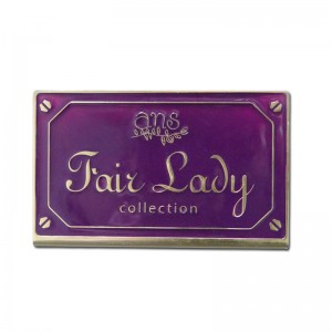 Högkvalitativ anpassad Märke Fashion Matte Finish Metal Name Label Silk Printing Aluminium Business Visiting Card för egen logotyp