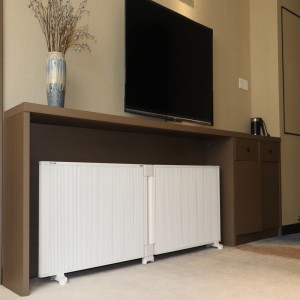 Fällande frittstående rumsvärmare