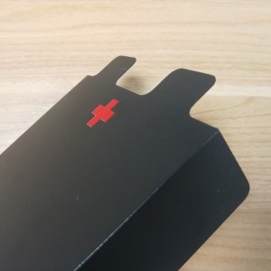 Easy Fold PC Batteriisolering Sheet Black Silk Screen Printing Isoleringspackning Dongguan Högtemperatur Mylar Sheet