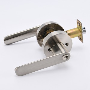 R7831 Tungt Satin Nickel Entry Door Spak, Keyed Door Handle för yttre och interiör