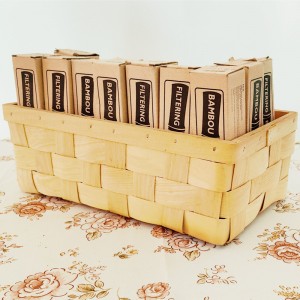 Enkla produkter sålda Wood Chip Packaging Basket