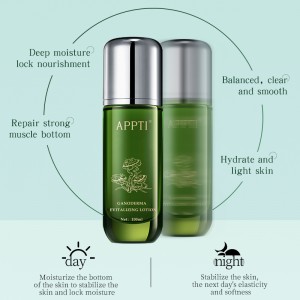 Appti hudvård lotion ganoderma ungdom fuktgivande vitare ansikte reparera lotion