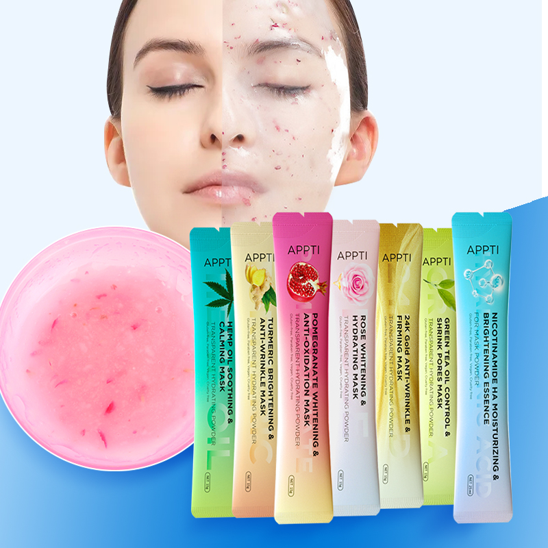 Spa ansikte Anti Aging Rose Hydro Jelly Powder Mask Rose Gelé Mask Partihandel för Kvinna