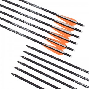Elong Outdoor 119668 Od8.8mm Rollfiberglass Bolts TPU Streamline Vanes Arrows Archery Crossbow Bolts