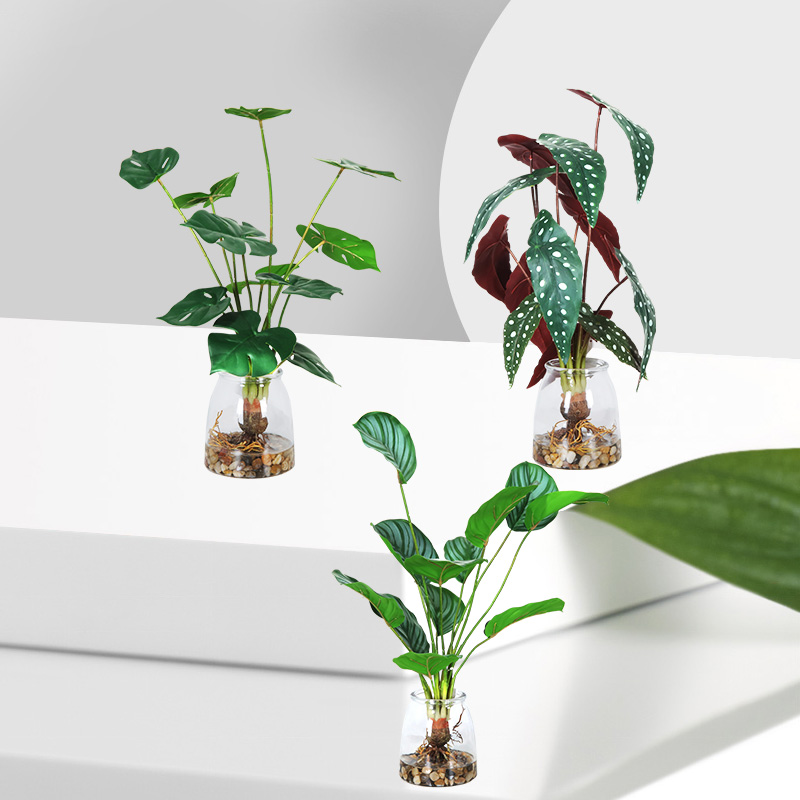 nyutvecklad varm försäljning högkvalitativa grossist konstgjorda krukväxter konstgjorda gröna dekorativa