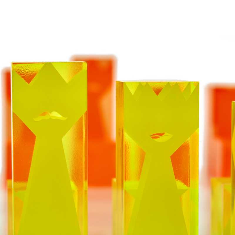 Hot Sälj Kids And Adults Acrylic Chess Set