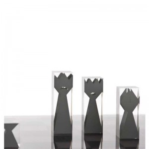 Klassiska leksaker mycket kristall akryl schack uppsättning