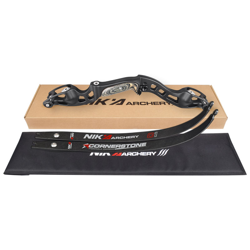 Nika Archery ET-10 62Inch RH Aluminium ILF 19inch Riser Recurve Bow
