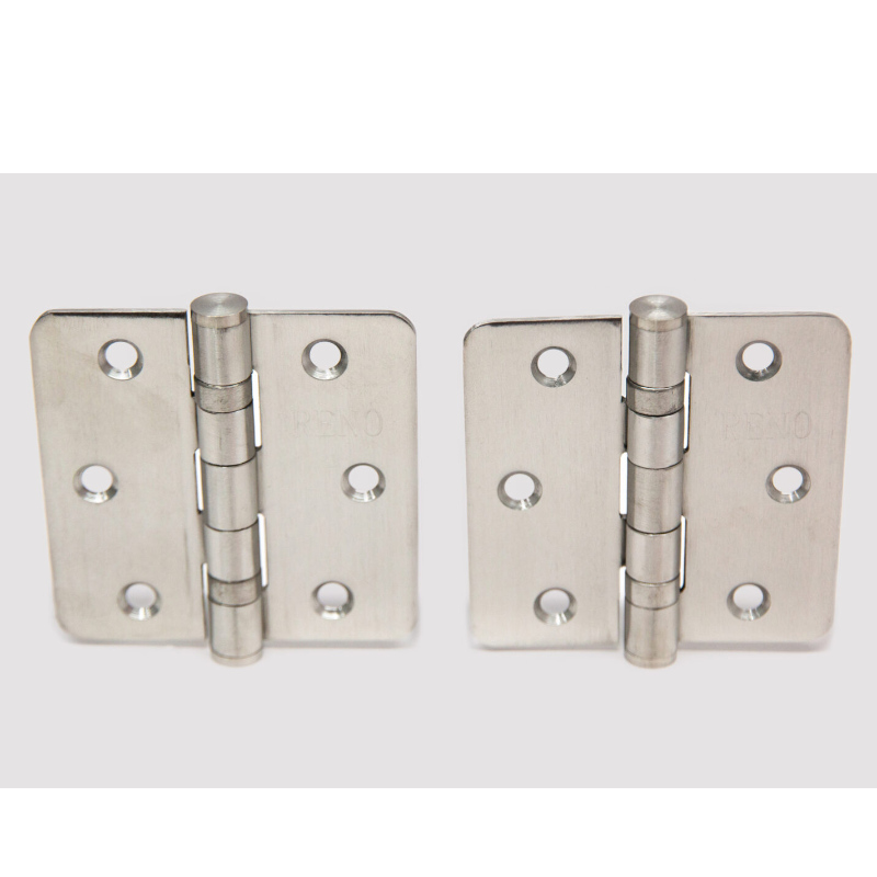 HN004 (2 Pack) 3,5 tum x3,5 tum gångjärn rundade 1/4 tum Raidus Standard bostads sovrumsdörrgångjärn