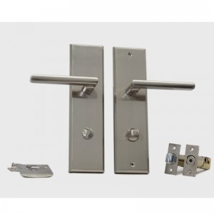 6201 Långt plattdörrlås Tubular spaken, modern högkvalitativ zinklegeringshandtag för ytterdörr och ytterdörr