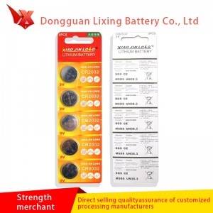 Batteriproducentens specialbatteri för liten ficklampa CR2032 3.0V-knapp Batteriets svetsningsbenbehandlingskombination