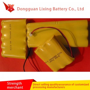 Ett stort antal speciella batterier för hårdragare NICD400 2,4V Nr 5 Kombinationsbatteri 2.4V anpassat av tillverkare