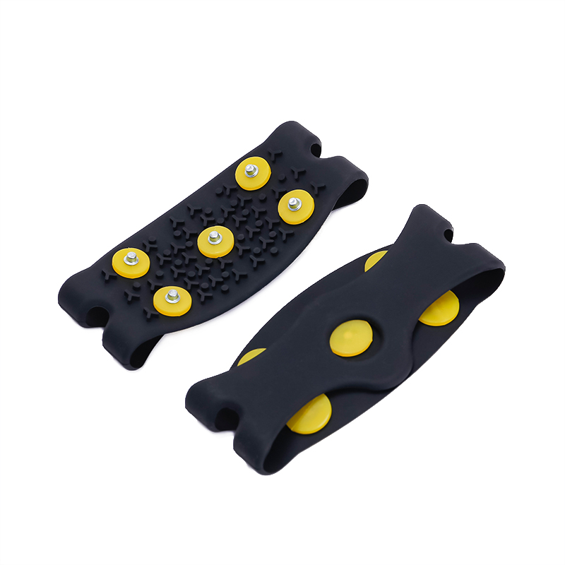 5-Stud Snow Ice Claw Climbing Anti Slip Spikes Grips Crampon Cleats för Boot Shoes