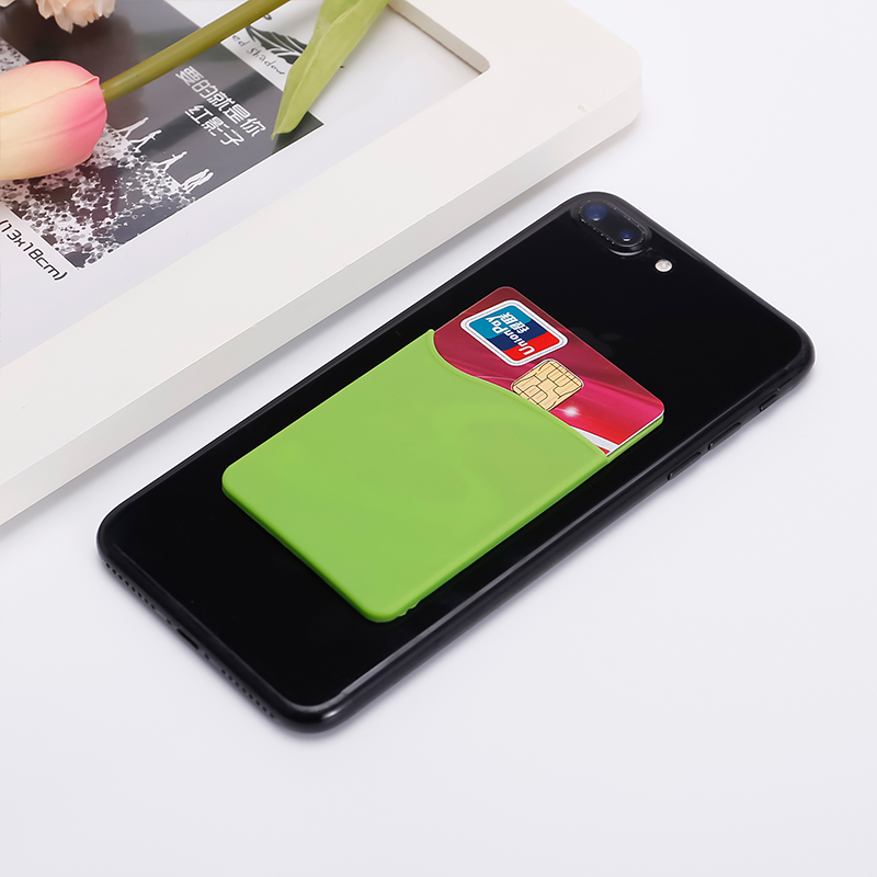 Lim Pocket Cell Phone Stick på Card Wallet Sleeve