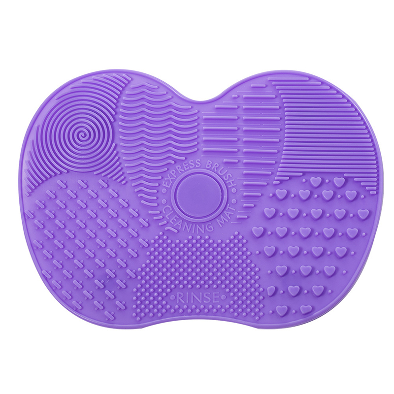 Anpassad Soft Cosmetics Silikon Rengöringsplatta, Makeup Brush Cleaner
