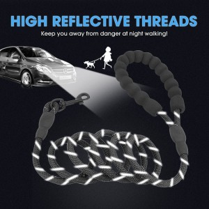 Amazon Hot Sale Heavy Duty Strong Climbing Nylon Rope Reflective Dog Leash Pet Lead