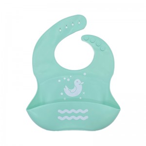 Anpassade mjuka silikon baby bibs för att äta