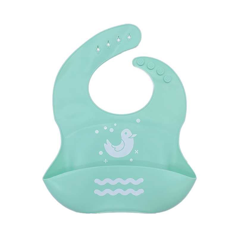 Anpassade mjuka silikon baby bibs för att äta
