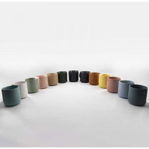 Hot Sälj Keramiska Stengods Färg Glaserade Kaffe Koppar