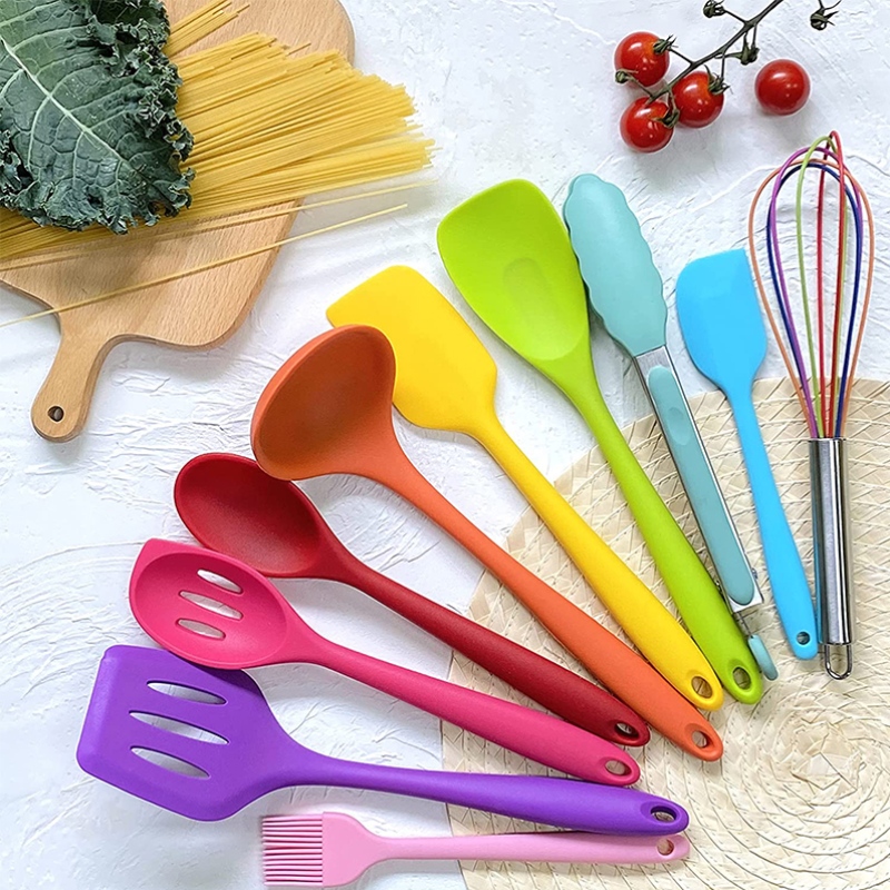 Silicone Spatel, Kök Silicone Utensil Set, Non-stick matlagningsverktyg