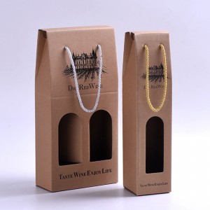 High-end och vacker röd vinförpackningslåda