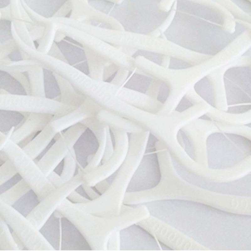 100 st Bag Högkvalitativ Dental Floss Tillverkare Dental Pick Floss för vuxna Dental Floss