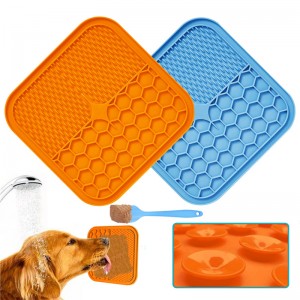 Partihandel Silicone Pet Lick Pad, Fodermattor för katter Hundar, Licking Mat Pet Bathing Distraction Pads
