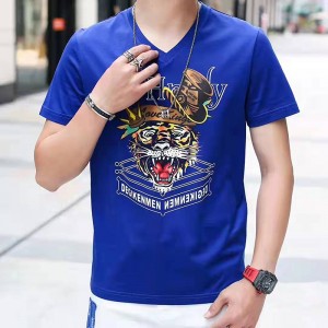 Män \'s stickade t-shirt