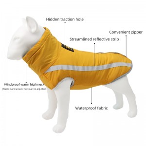 Låg MOQ Kostnad Prisvärd Classic Version Dog Rain Jacket Dog Kläder