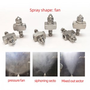 Rostfritt stål luftförstöringsmunstycke