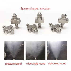 Rostfritt stål luftförstöringsmunstycke