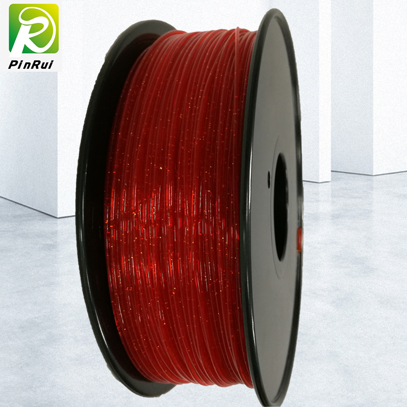 Pinrui 3D-skrivare 1,75mm pla lysande glittrande glitterfilament för 3D-skrivare