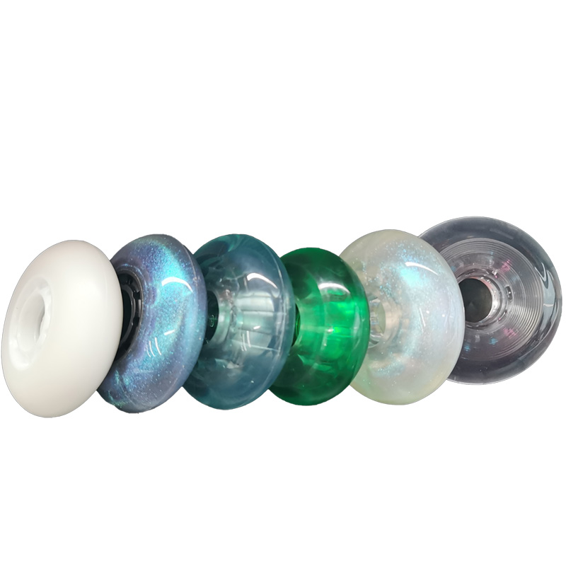 Fabrikspris Bästa kvalitet Super Slitstarka PU Inline Roller Skate Wheels 64mm 68mm 70mm 72mm 76mm 80mm 84mm 90mm 100mm