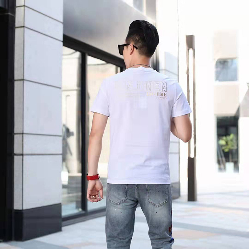 Stickad digital crewneck t-shirt
