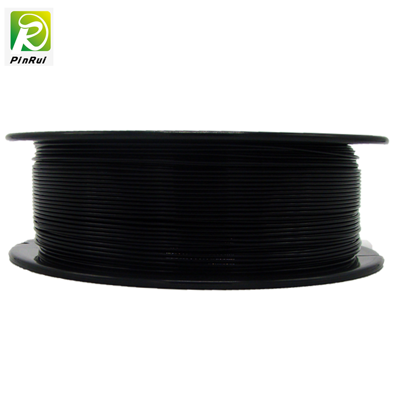 Pinrui Högkvalitativ 1kg 3d PLA Printer Filament Svart Färg