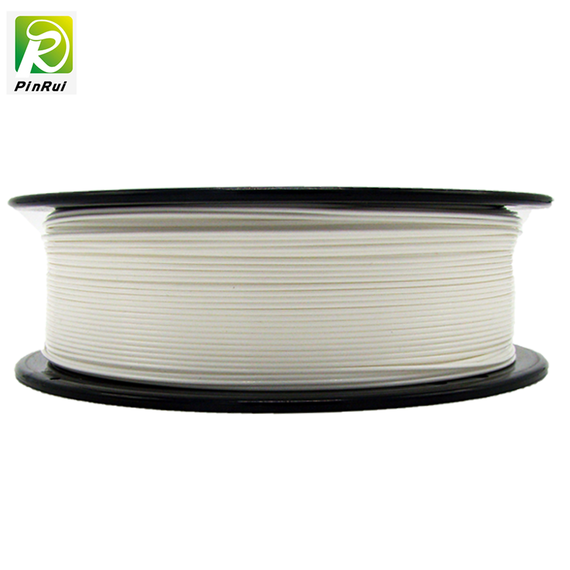 Pinrui Högkvalitativ 1kg 3D PLA Printer Filament vit färg
