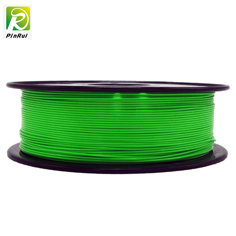 Pinrui Högkvalitativ 1kg 3D PLA Printer Filament Grön Färg